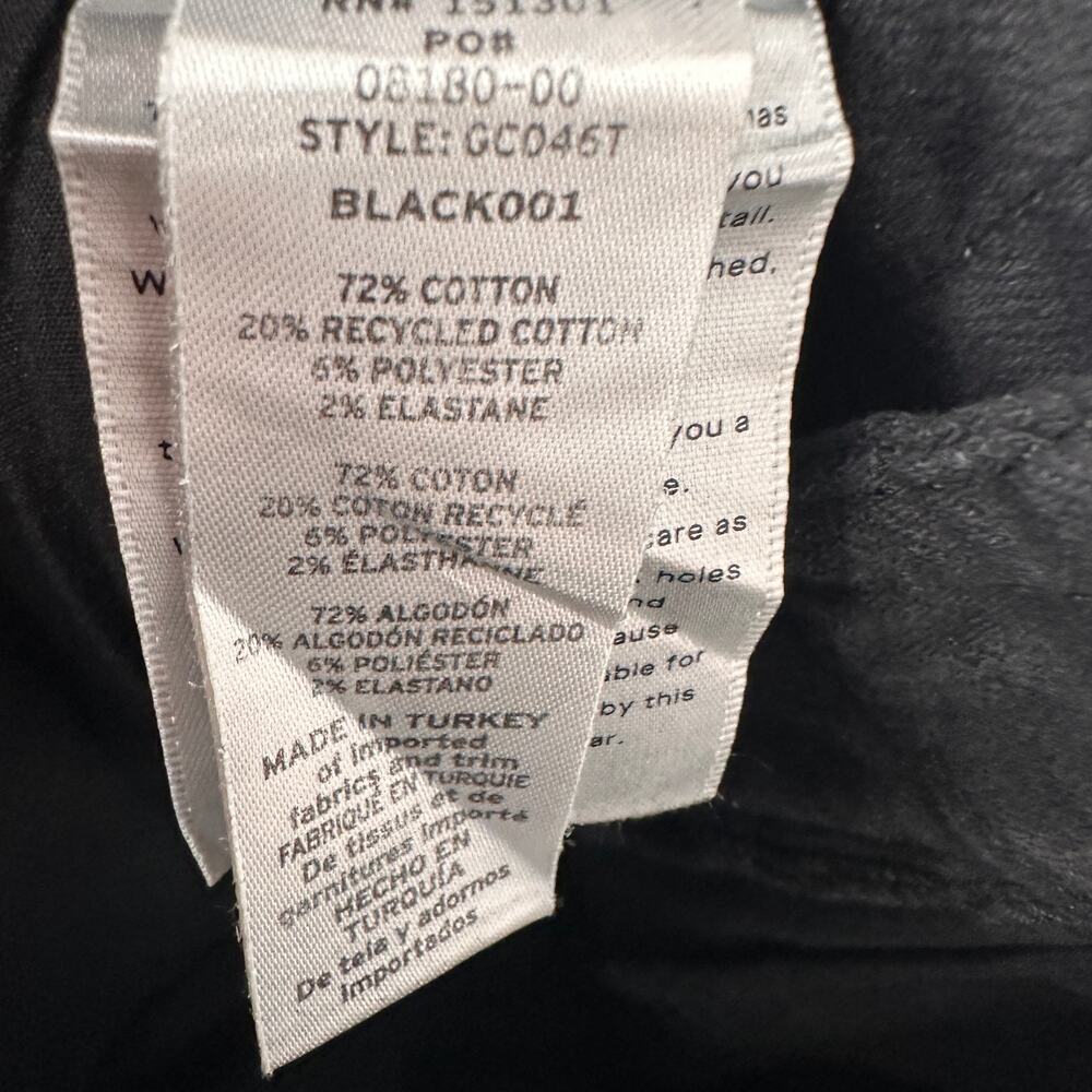 GOOD AMERICAN NWT Good Classic High Waisted Straight Coated Black Jeans // 0 - Picture 10 of 11